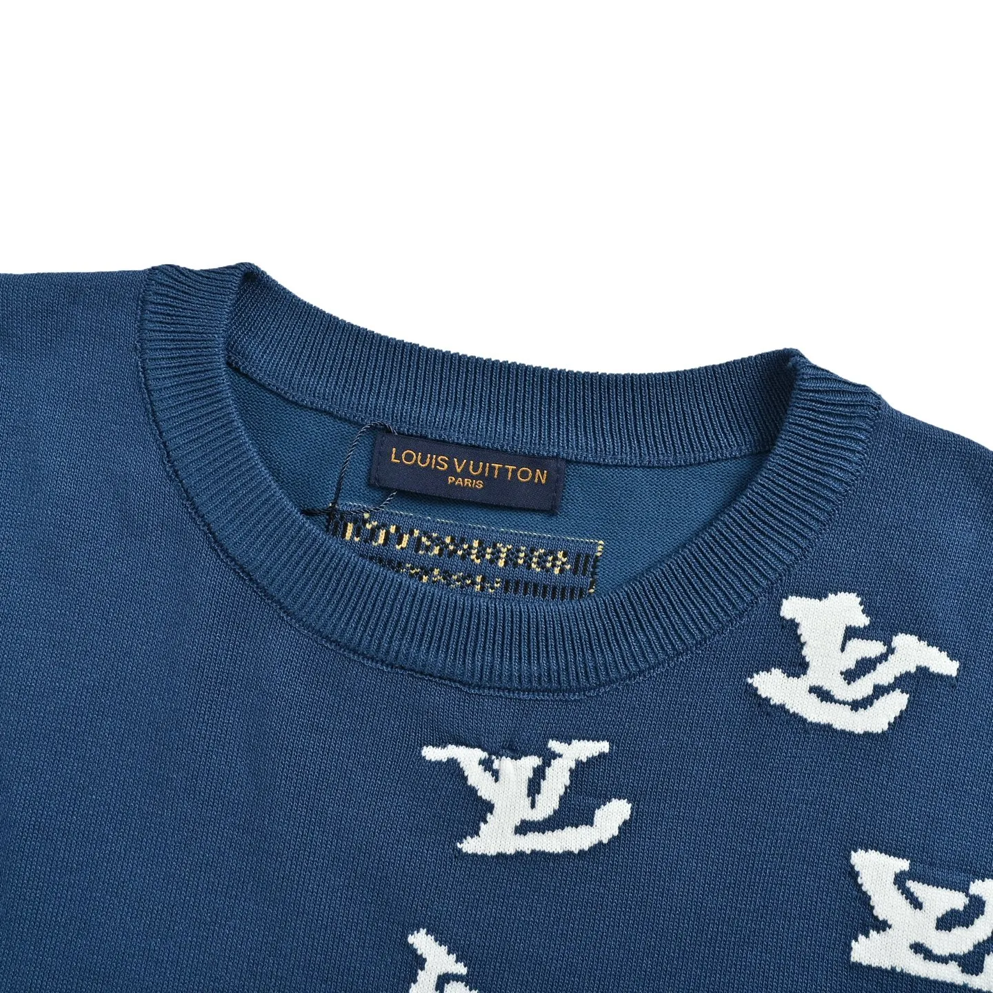 Louis Vuitton/Louis Vuitton Cloud Jazz Trumpet Silhouette Jacquard Knit Short Sleeve
